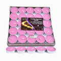 Unscented Tealight Candles for Weddings and Parties - Pink, 2 Hour Burn, Pack of 10
