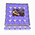 Unscented Tealight Candles for Weddings and Parties - Purple, 2 Hour Burn, Pack of 10
