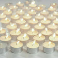 Unscented Tealight Candles for Weddings and Parties - Purple, 2 Hour Burn, Pack of 10 - view 5