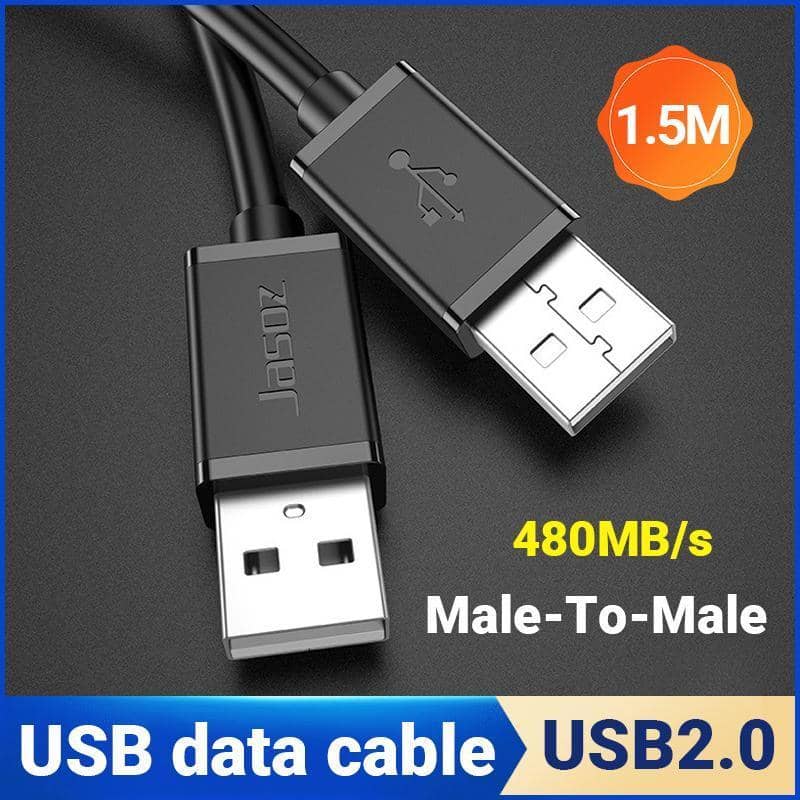 USB 2.0 Male to Male Data Cable 1.5 m, Oxygen-Free Copper Core with Shielding