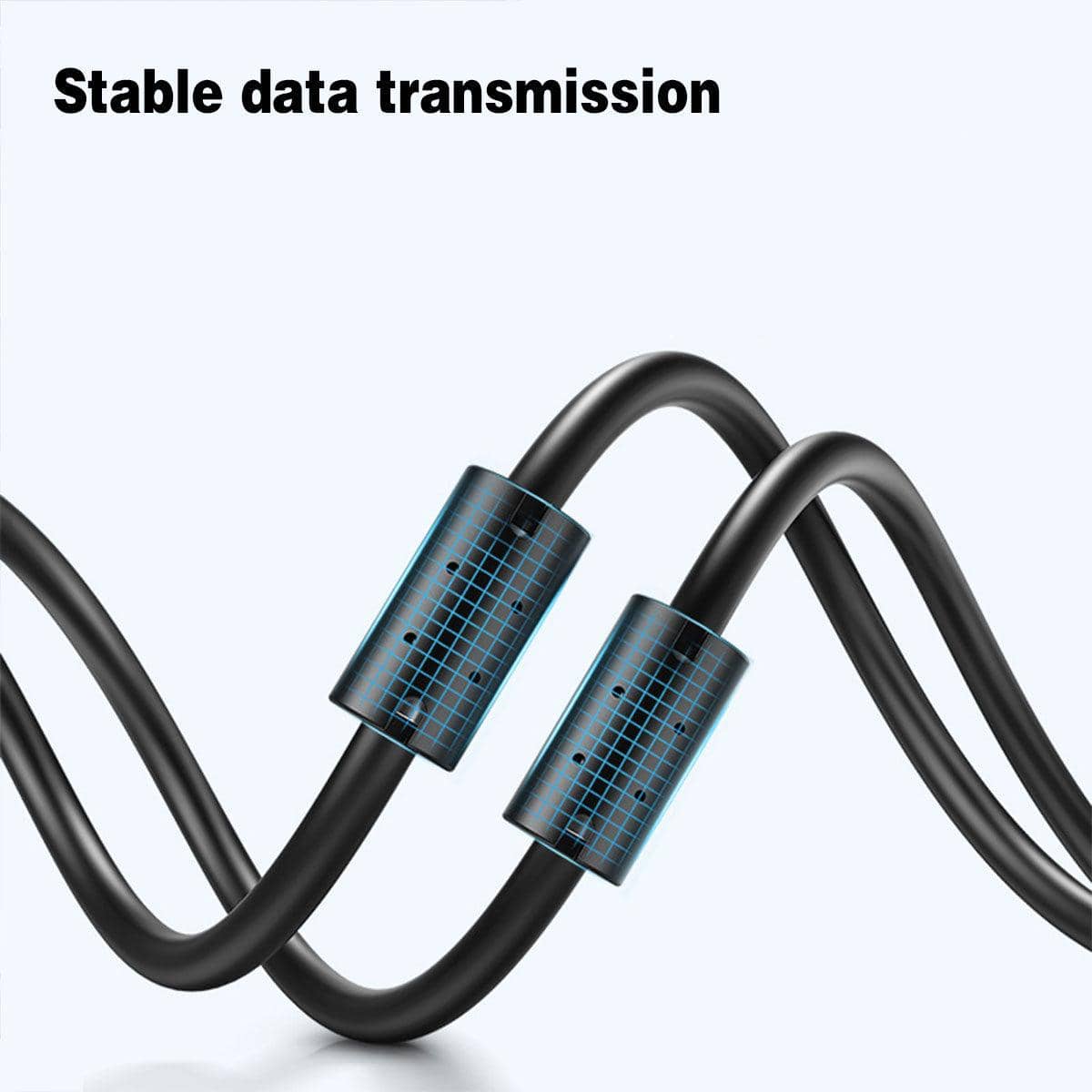 USB 2.0 to Mini USB 5 Pin Data and Charging Cable, 1.5 m - Black - view 4