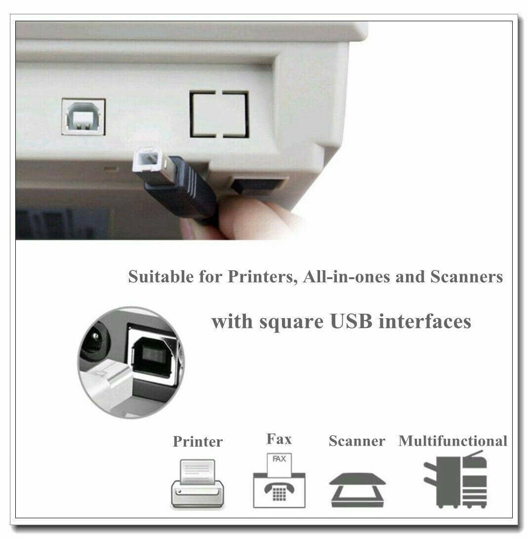 USB 2.0 Type A to Type B Printer Cable - 0.5 m - view 4