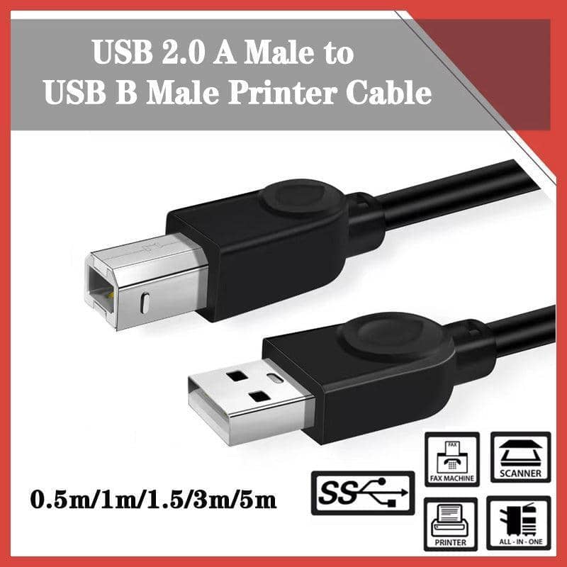 USB 2.0 Type A to Type B Printer Cable - 1 m - view 2