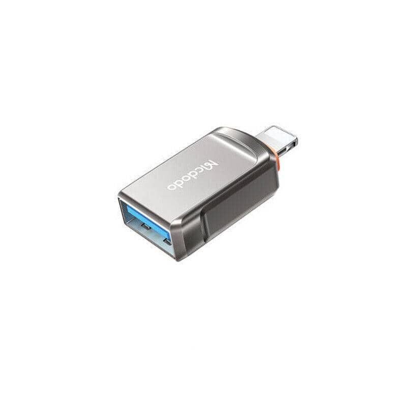 USB 3.0 OTG Adapter for Flash Drives and Hard Drives - Silver Grey, Lightning (iPhone and iPad)