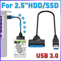 USB 3.0 to SATA III Adapter Cable for 2.5 Inch (6.35cm) HDD and SSD