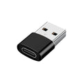 USB C 3.0 Type A Male to Type C Female Adapter - Black