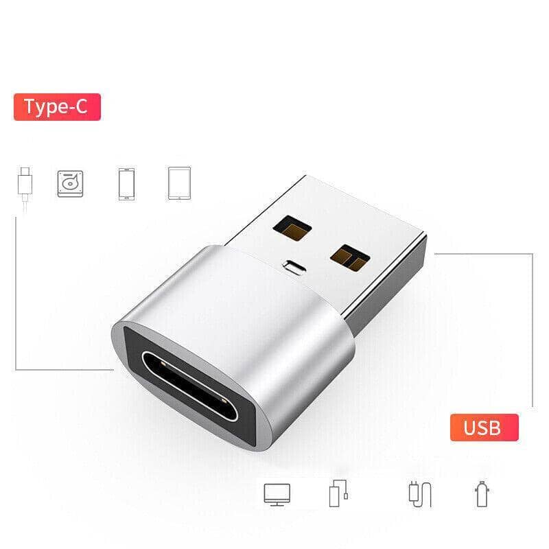 USB C 3.0 Type A Male to Type C Female Adapter - Black - view 4