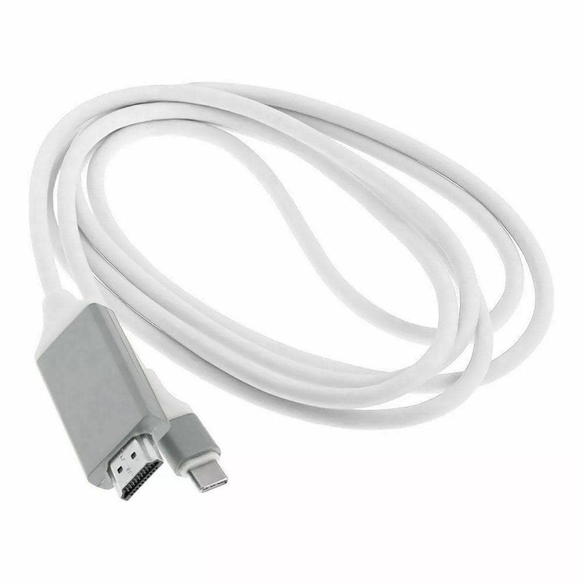 USB-C to HDMI Cable for Android Phones and Tablets, 2 m - White