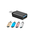 USB-C to USB 3.0 OTG Adapter, Aluminium Housing - Rose Gold - view 3