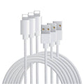 USB Charging and Data Cable for iPhone and iPad - Pack of 3