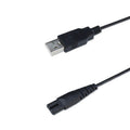USB Charging Cable for Electric Shavers, 124 cm Black - view 3