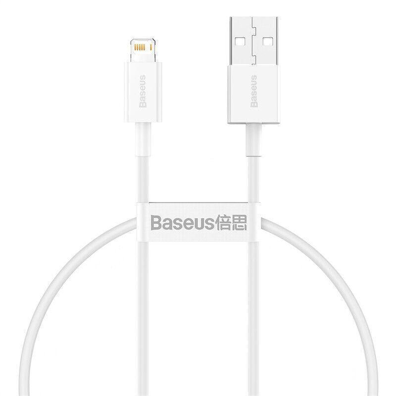 USB Charging Cable for iPhone, White - 0.25m, Pack of 1