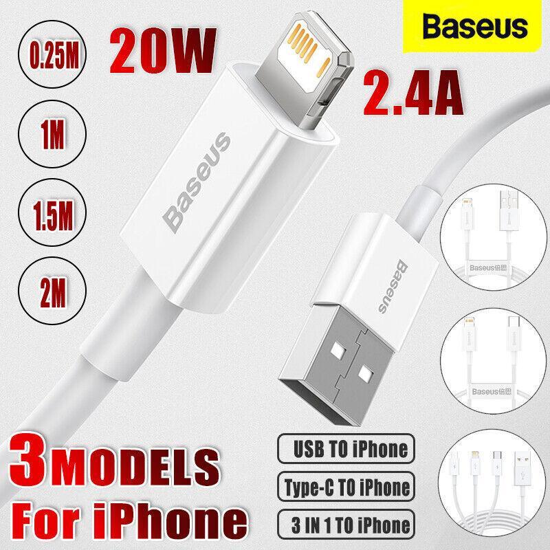 USB Charging Cable for iPhone, White - 0.25m, Pack of 1 - view 2