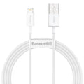 USB Charging Cable for iPhone, White - 2m, Pack of 2
