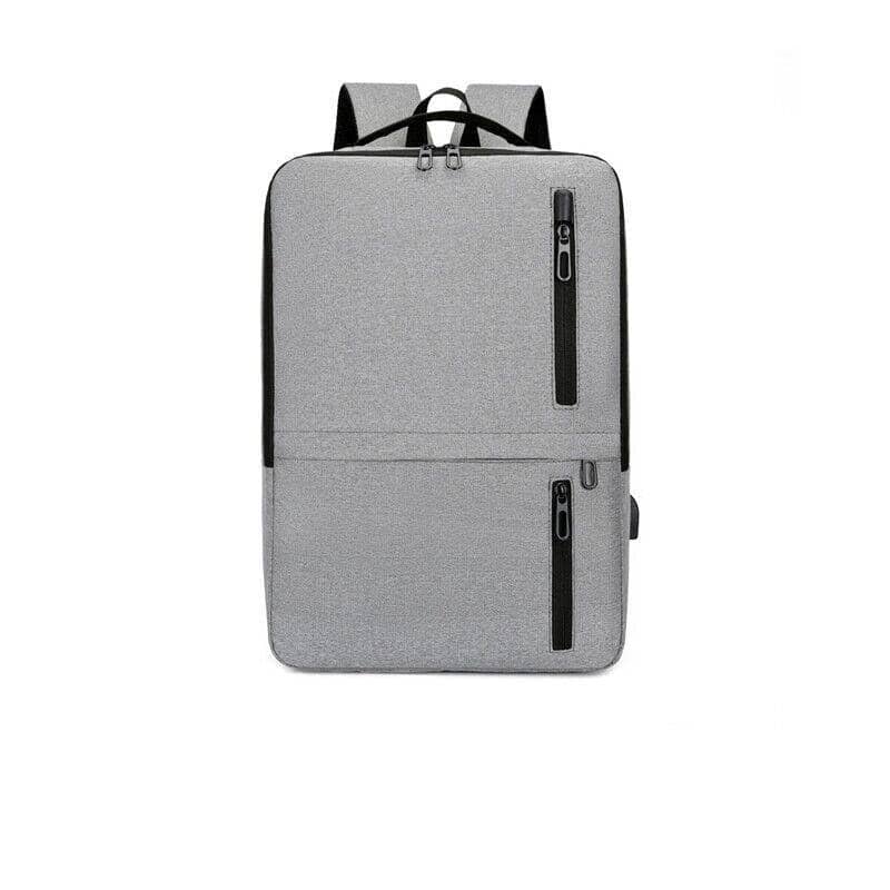 USB Charging Laptop Backpack for Men, 43 x 31 x 12 cm - Grey