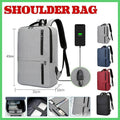 USB Charging Laptop Backpack for Men, 43 x 31 x 12 cm - Grey - view 2