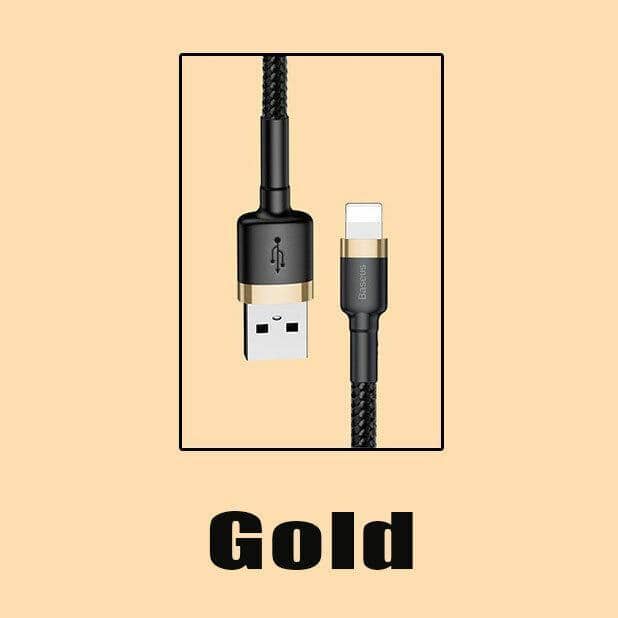 USB to 8-Pin Charging and Data Cable with Braided Cord - view 2