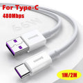 USB to Type-C Fast Charging Cable 66W - White, 1 m - view 2