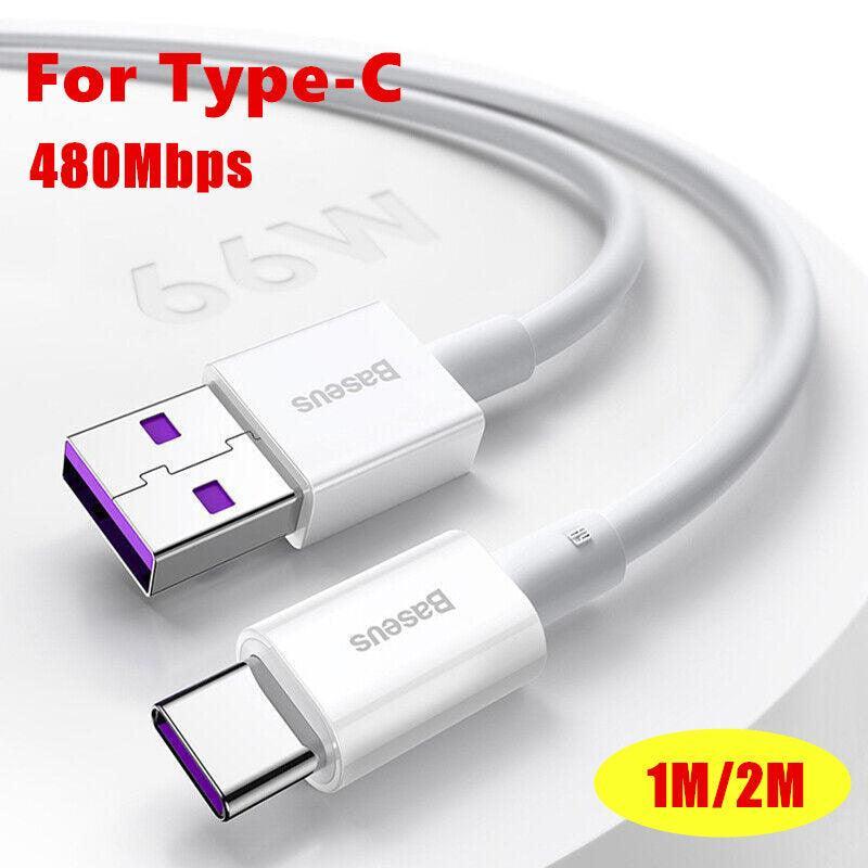 USB to Type-C Fast Charging Cable 66W - White, 1 m, Pack of 2 - view 2