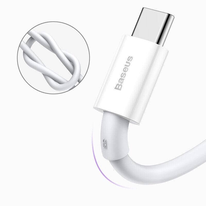 USB to Type-C Fast Charging Cable 66W - White, 2 m - view 5