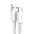 USB to Type-C Fast Charging Cable 66W - White, 2 m, Pack of 2