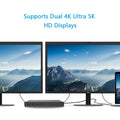 Wavlink USB-C Ultra 5K Laptop Docking Station with 6x USB3.0, 4K Dual Video Outputs, Gigabit Ethernet, Audio WS-UG69DK1 - SuperSaverAU - view 2