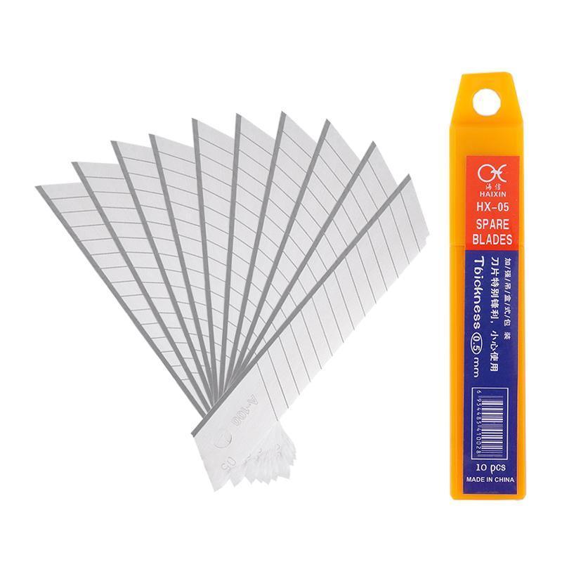 Utility Knife Blades, 10 Pack, Snap-Off - 10 x 1.8cm