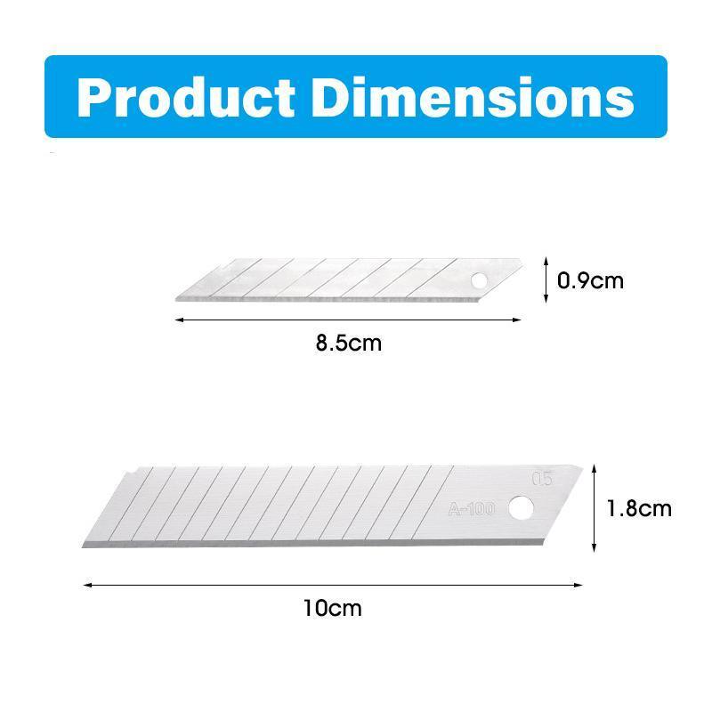 Utility Knife Blades, 10 Pack, Snap-Off - 10 x 1.8cm - view 8