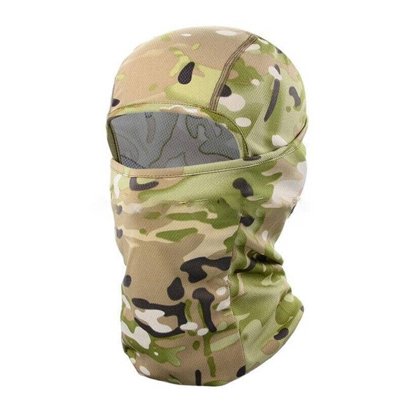 UV Protection Balaclava Face Mask for Skiing and Cycling - Green Camouflage