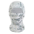 UV Protection Balaclava Face Mask for Skiing and Cycling - White Camouflage