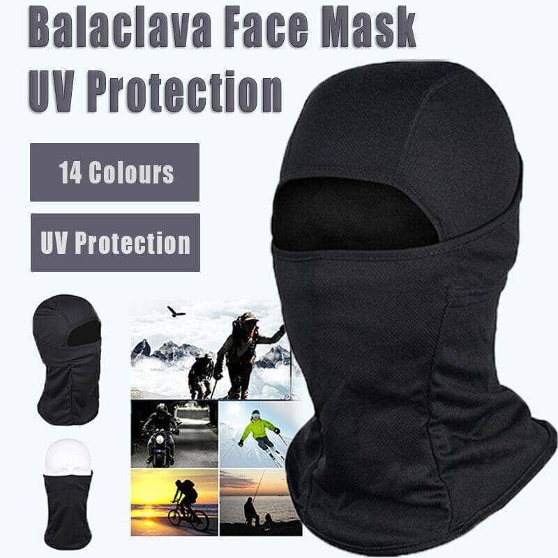 UV Protection Balaclava Face Mask for Skiing and Cycling - White Camouflage - view 2