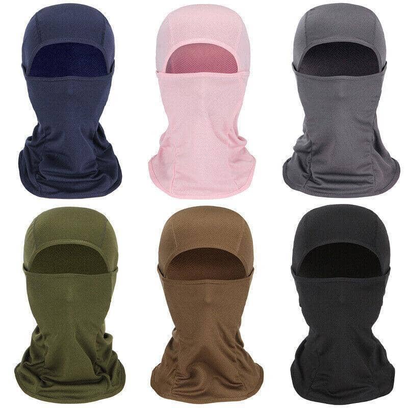 UV Protection Balaclava Face Mask for Skiing and Cycling - White Camouflage - view 3