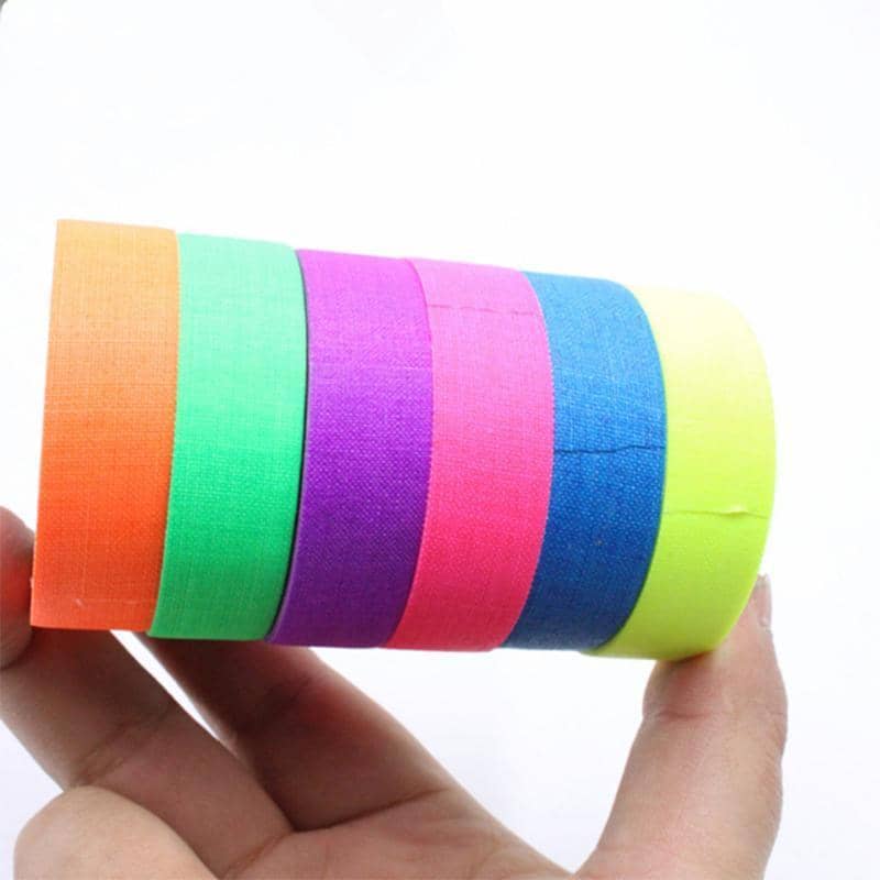 UV Reactive Neon Tape, 1.5 cm x 5 m, Set of 6 Rolls - view 3