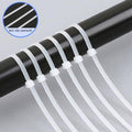 UV Stabilised Nylon Cable Ties (Zip Ties), Pack of 100 - 10 x 700 mm, White - view 4