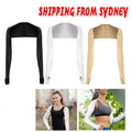 UV Sun Protection Arm Cooling Sleeves with Finger Hole for Women - White - view 2