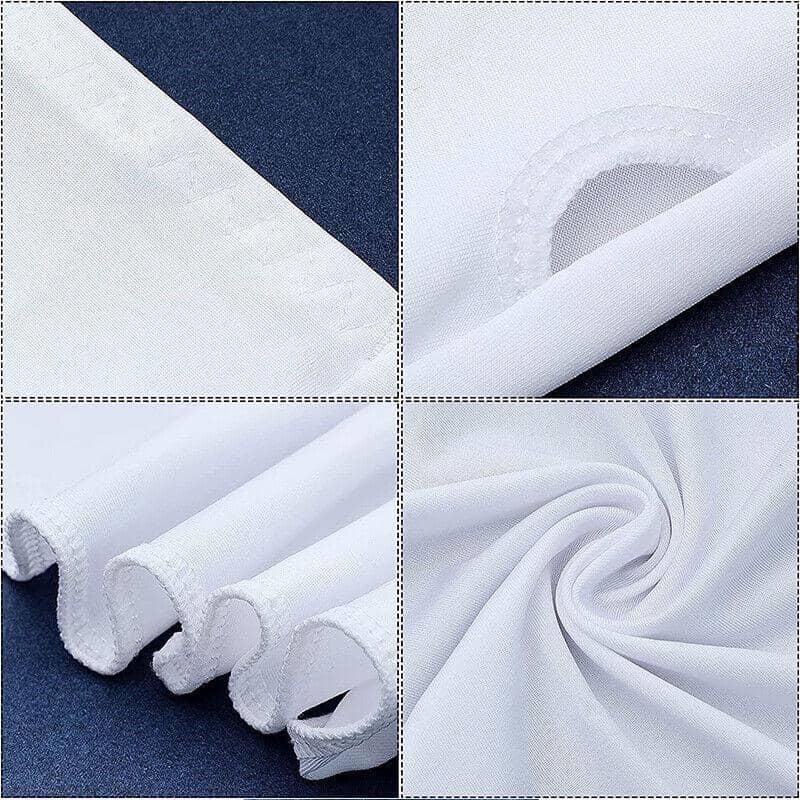 UV Sun Protection Cooling Arm Sleeves with Finger Hole for Women - White - view 3