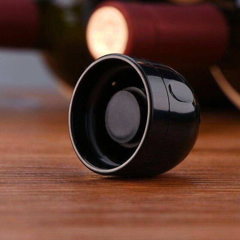 Vacuum Champagne and Wine Bottle Stopper, Pack of 3, Black - view 4