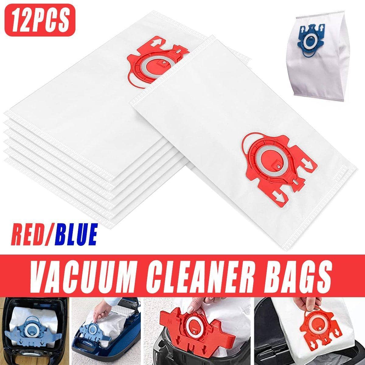 Vacuum Cleaner Bags for Miele 3D GN Complete C2, C3, S2, S5, S8, S5211 - Blue, Pack of 12 - view 2