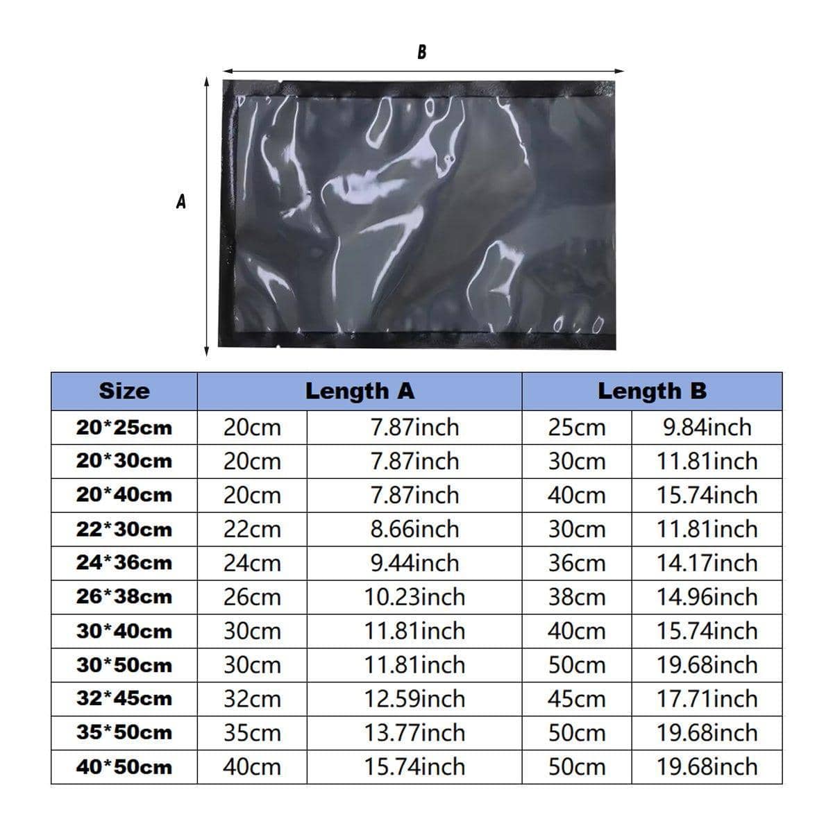 Vacuum Sealer Bags for Food, Pack of 100 - 16 x 24 cm - view 5
