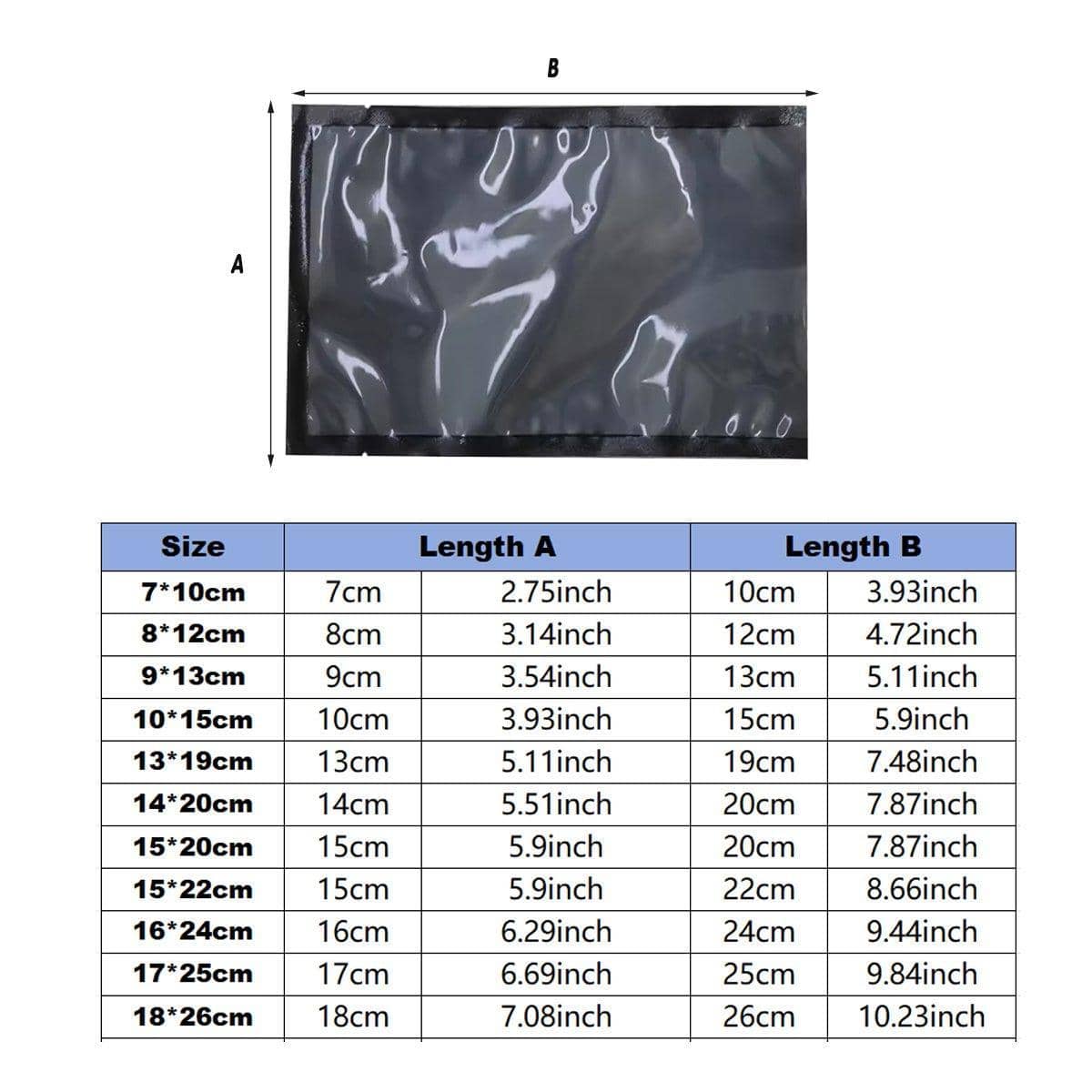 Vacuum Sealer Bags for Food, Pack of 100 - 17 x 25 cm - view 4