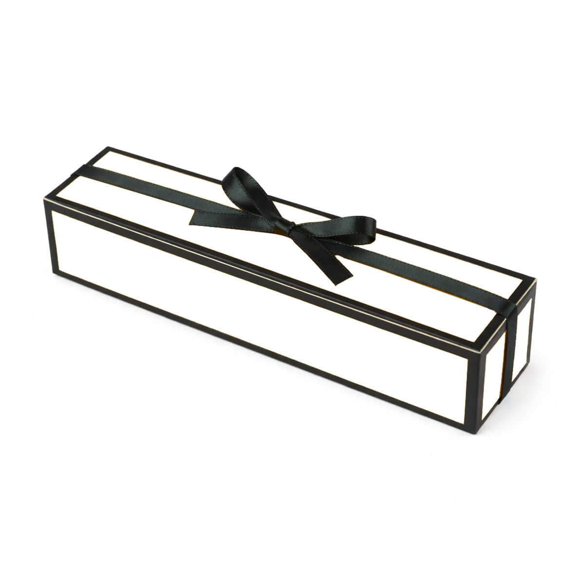 Valentine Chocolate Gift Boxes with Satin Bow, Rectangle, Pack of 20 - Black