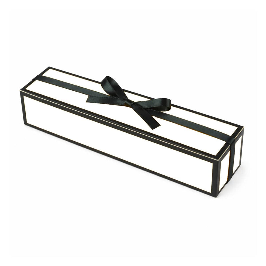 Valentine Chocolate Gift Boxes with Satin Bow, Rectangle, Pack of 20 - Black