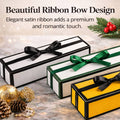 Valentine Chocolate Gift Boxes with Satin Bow, Rectangle, Pack of 20 - Black - view 5