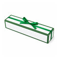 Valentine Chocolate Gift Boxes with Satin Bow, Rectangle, Pack of 20 - Green