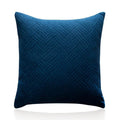 Velvet Cushion Cover 45x45cm Soft Square Pillowcase - Dark Blue