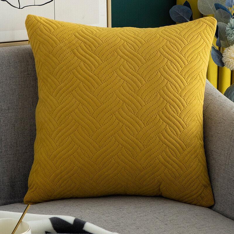 Velvet Cushion Cover 45x45cm Soft Square Pillowcase - Dark Grey - view 11
