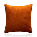 Velvet Cushion Cover 45x45cm Soft Square Pillowcase - Orange