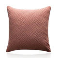 Velvet Cushion Cover 45x45cm Soft Square Pillowcase - Pink