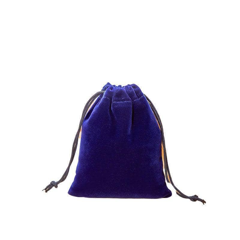 Velvet Drawstring Gift Bags, 7 x 9 cm, Pack of 50 - Blue