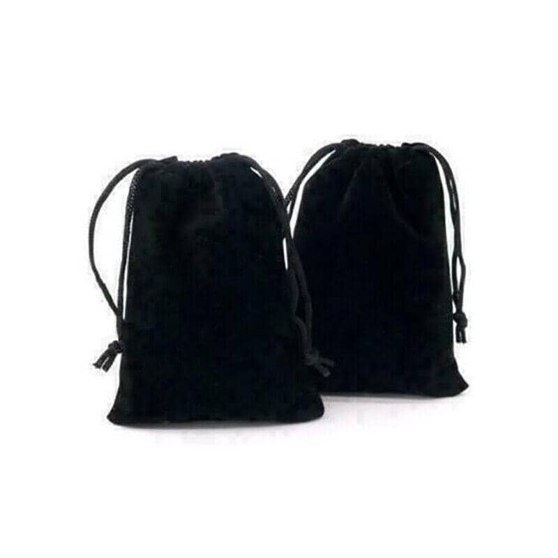 Velvet Drawstring Gift Bags, 7 x 9 cm, Pack of 50 - Blue - view 4